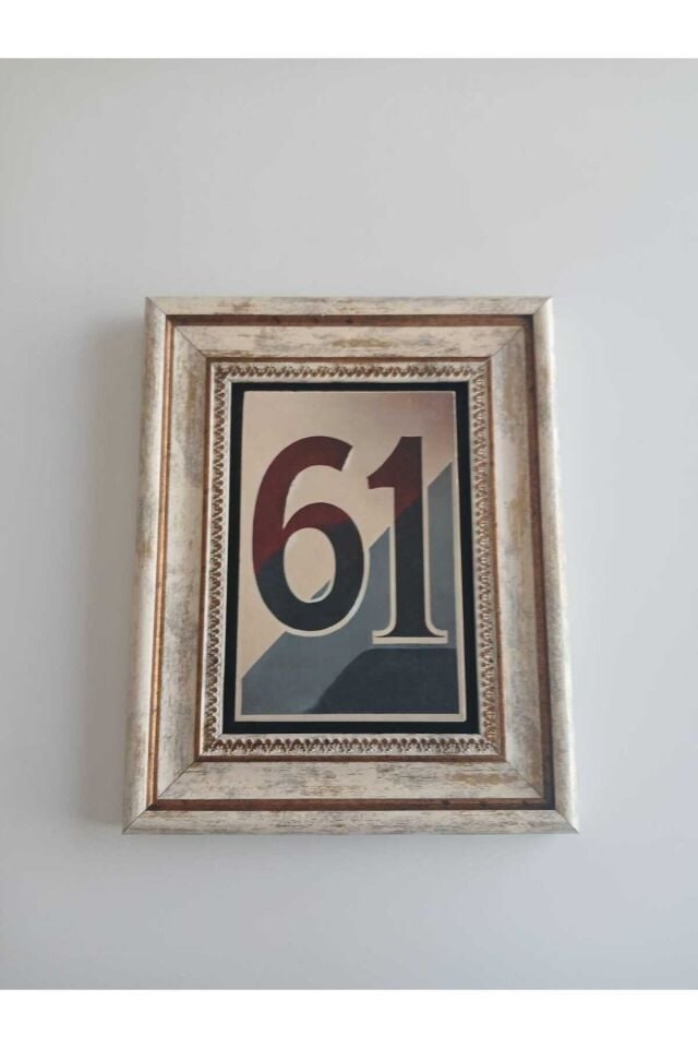 Trabzon 61 Numaralı Doğaltaş Ahşap Duvar Tablosu