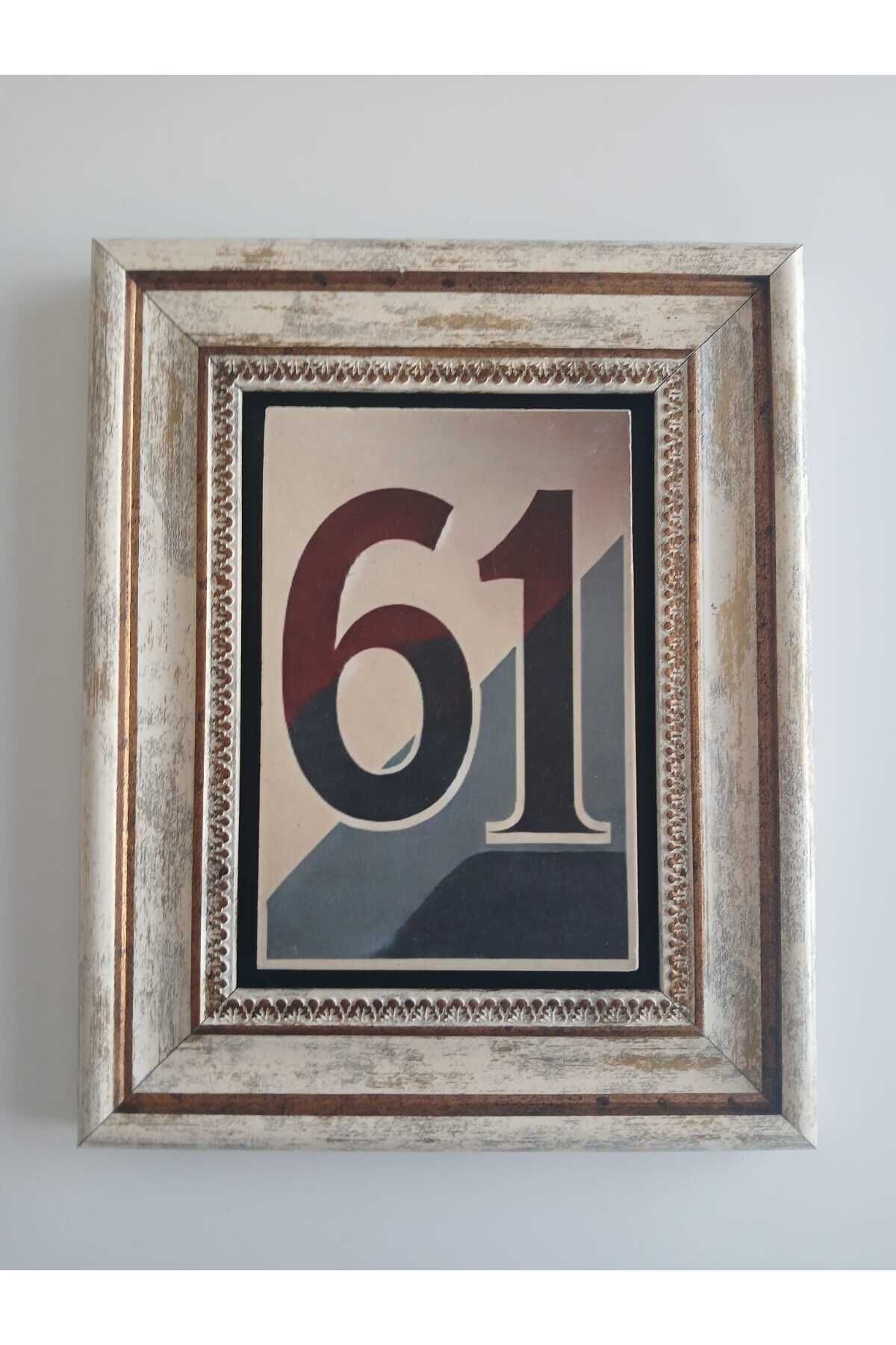Trabzon 61 Numaralı Doğaltaş Ahşap Duvar Tablosu