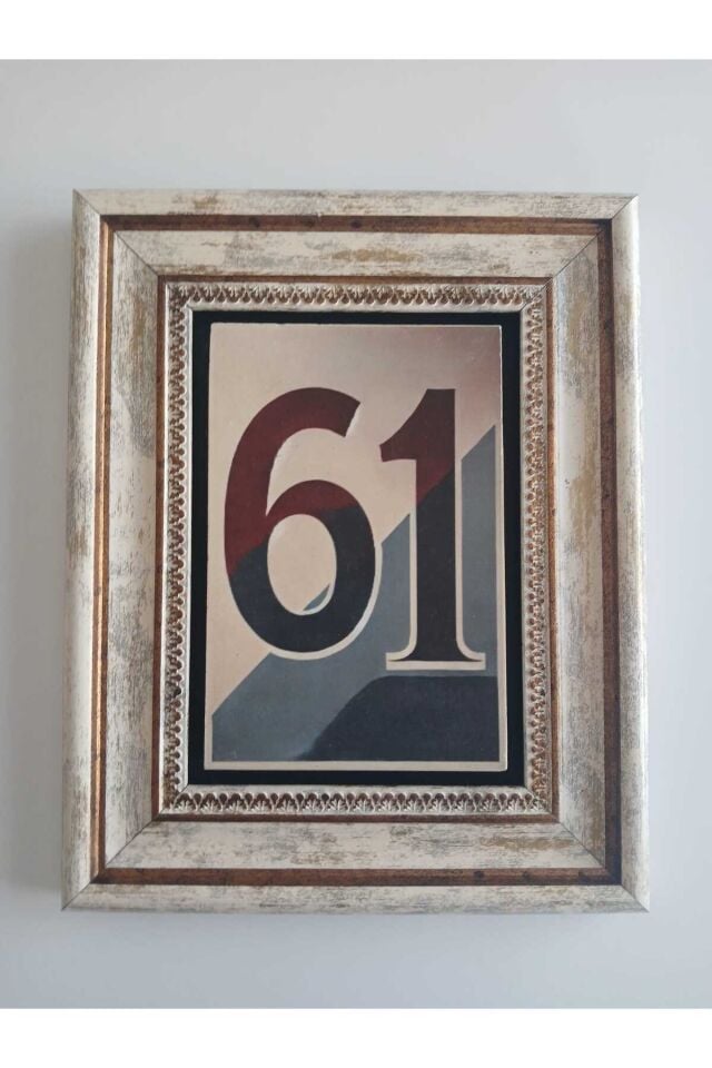 Trabzon 61 Numaralı Doğaltaş Ahşap Duvar Tablosu