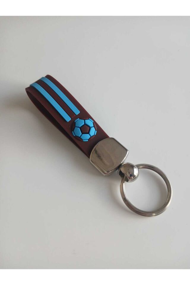 Trabzon Hatırası Nakış İşlemeli Bordomavi Desenli Keşan Fular -Anahtarlık Hediyeli