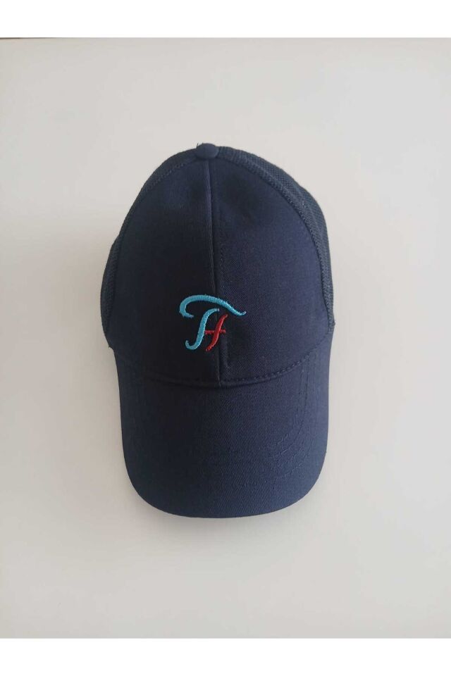 Fileli Bordomavi Trabzon Hatırası Logolu Mavi Renk Şapka