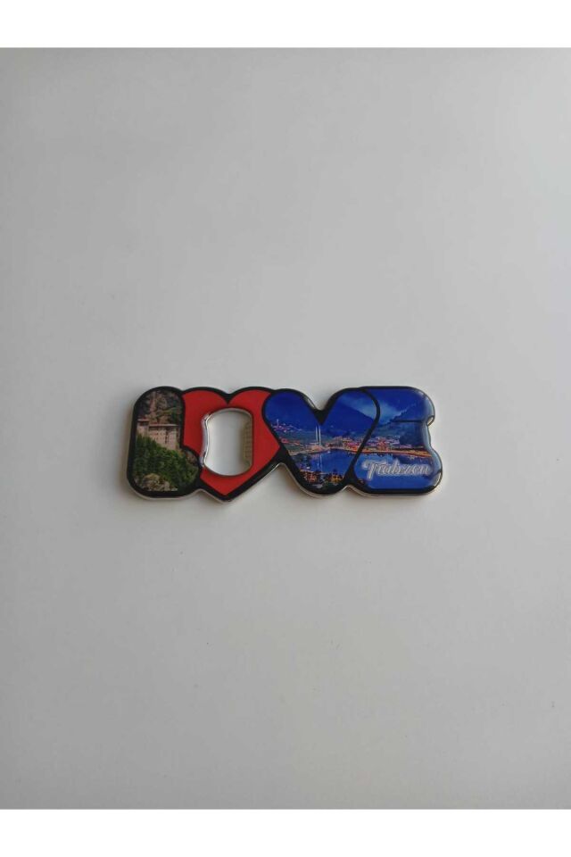 Trabzon Manzaralı Metal Love Açacak Magnet