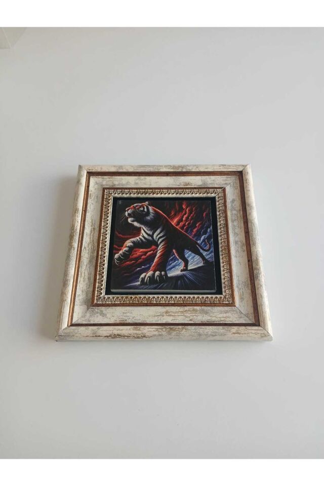 Doğaltaş Siyah Zemin Kaplan Figürlü Tablo