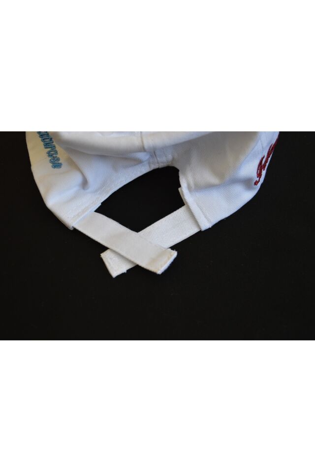 Trabzon Hatırası Nakış İşli Beyaz Şapka