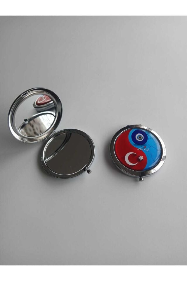 Bordomavi Metal Yuvarlak Cep Aynası