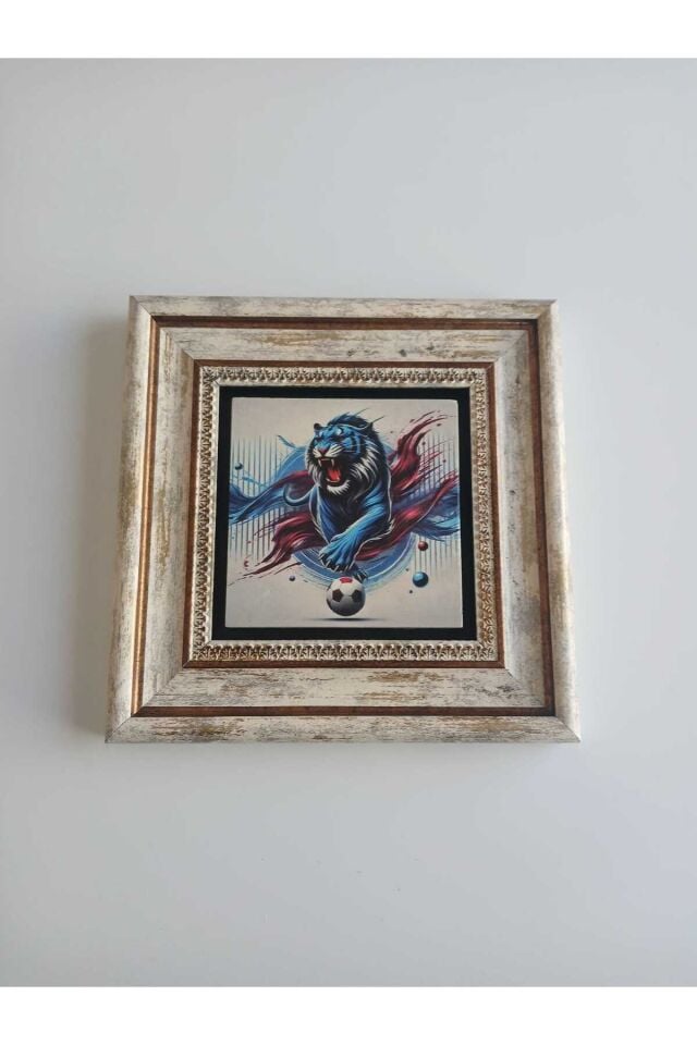 Bordomavi Kaplan Figürlü Doğaltaş Tablo