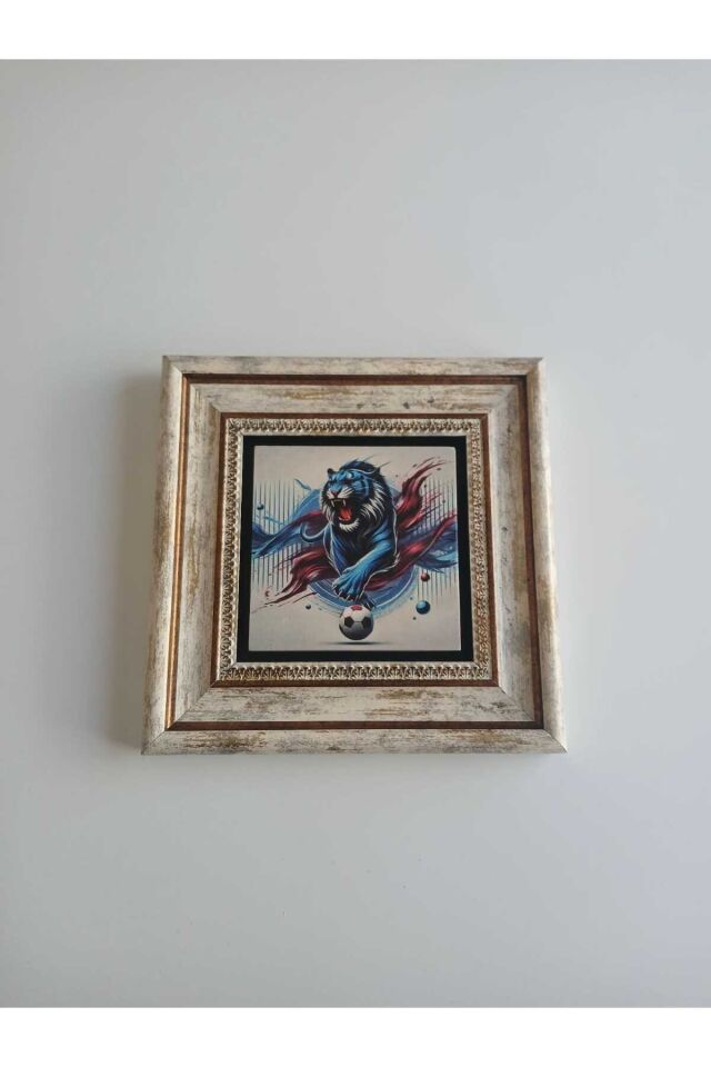 Bordomavi Kaplan Figürlü Doğaltaş Tablo