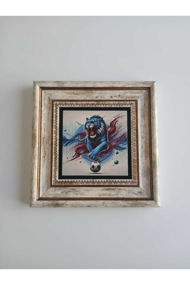 Bordomavi Kaplan Figürlü Doğaltaş Tablo