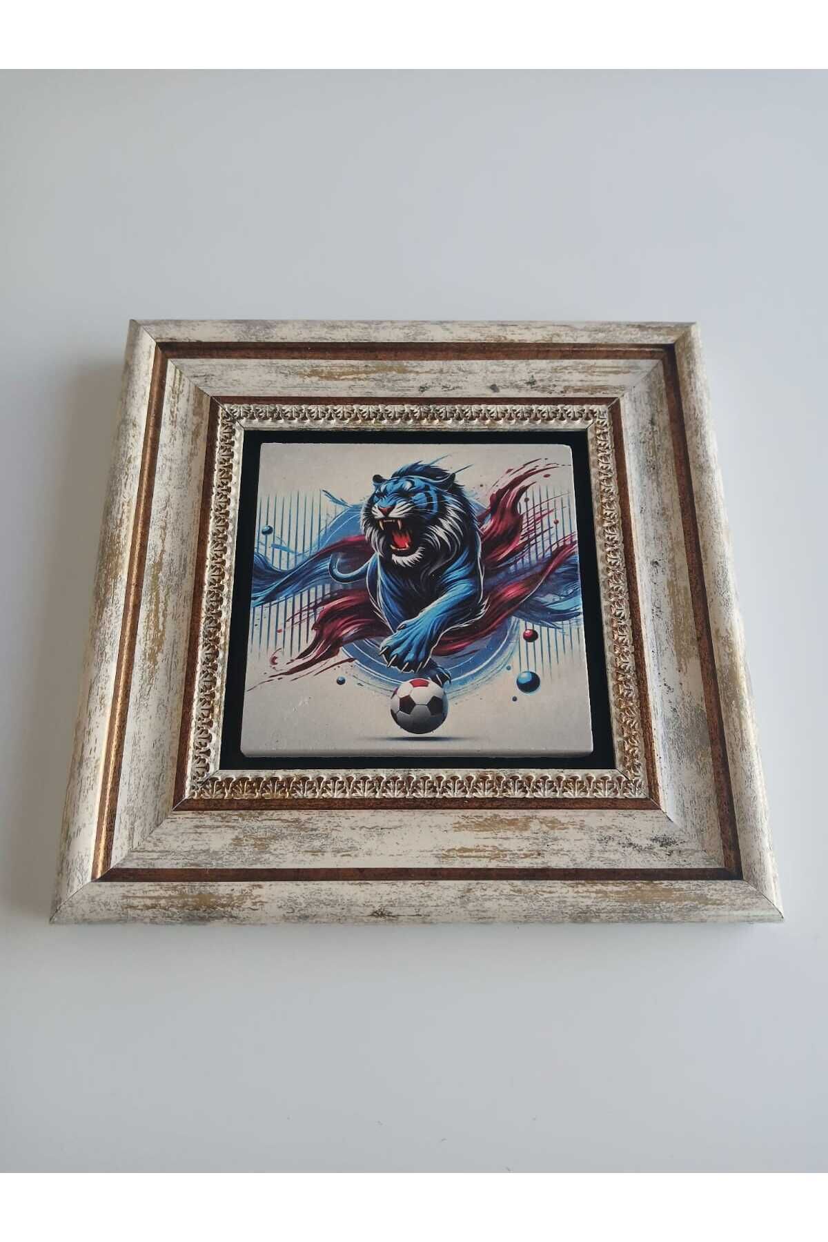 Bordomavi Kaplan Figürlü Doğaltaş Tablo