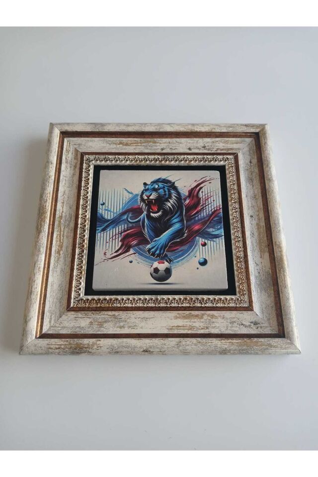 Bordomavi Kaplan Figürlü Doğaltaş Tablo