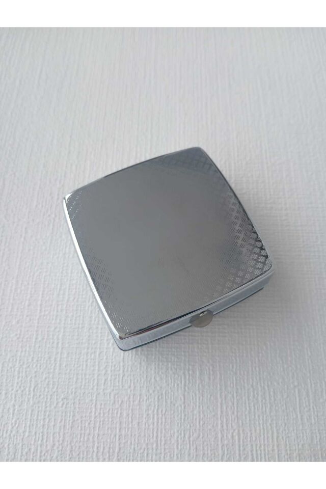 İstanbul Tramvay Temalı Metal Kare Hap Kutusu