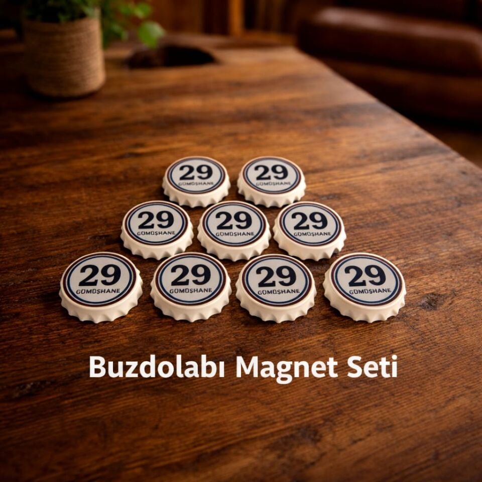 Gümüşhane 29 Temalı Açacak Buzdolabı Magnet Seti (9 Adet)