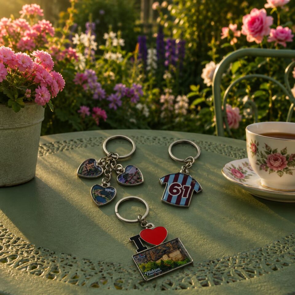 3 Farklı Model Metal Trabzon Anahtarlık Seti