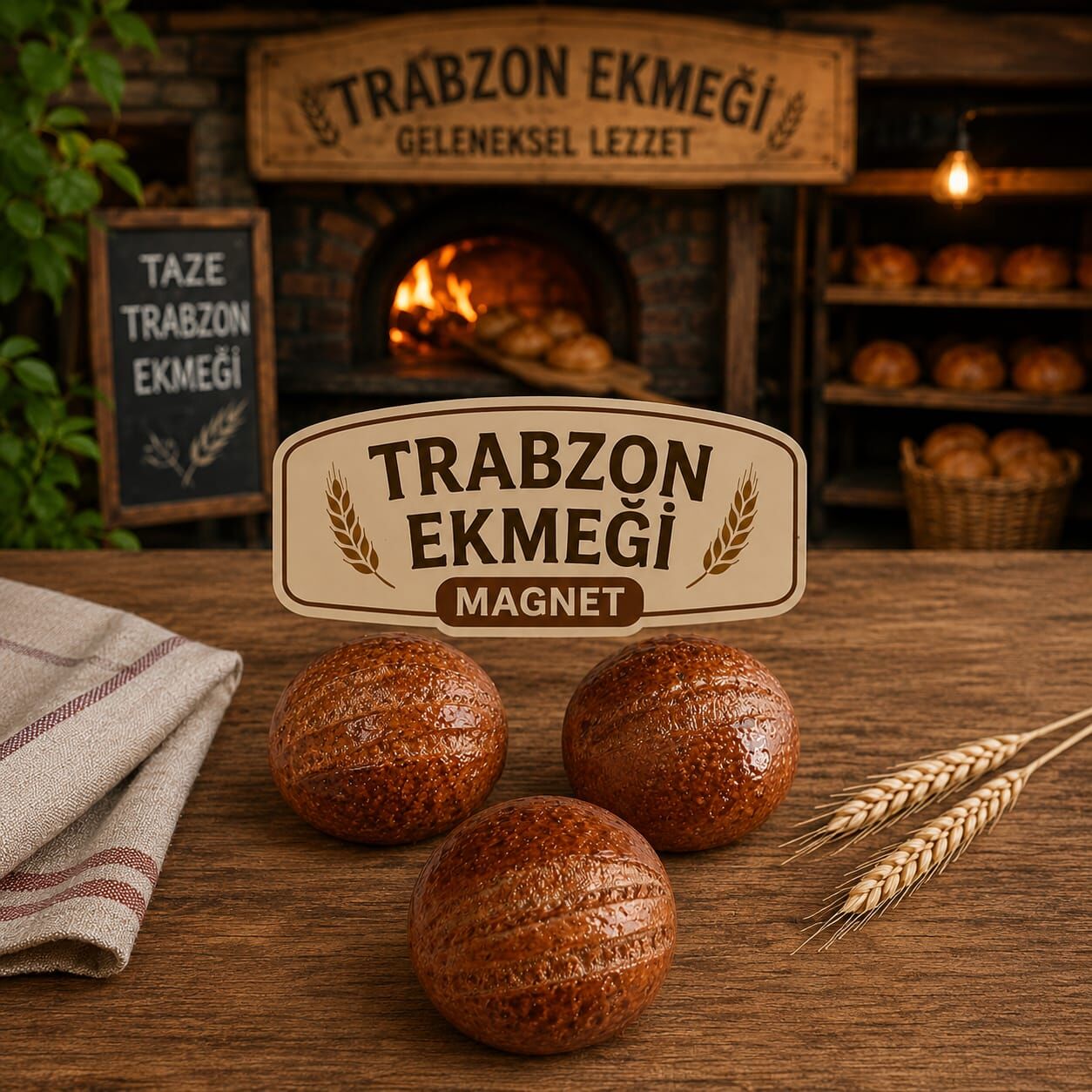 Vakfıkebir Ekmeği 3 lü Magnet Seti