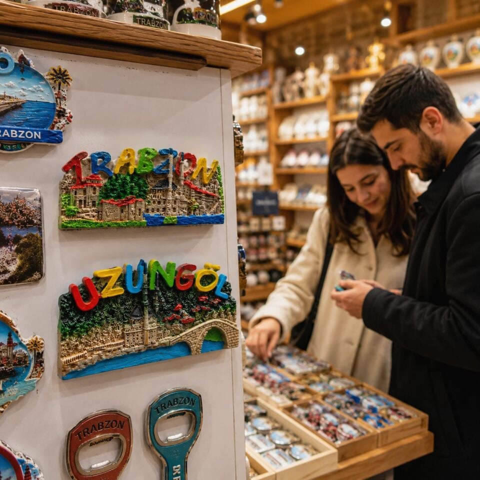 Trabzon Uzungöl ve Sümela Manastırı Magnet Seti (2 Adet) – Sticker Hediyeli