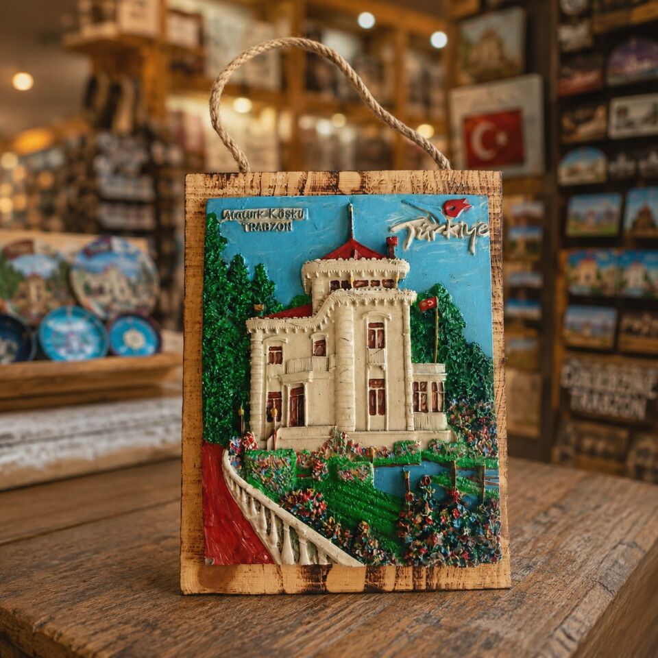 Trabzon Atatürk Köşkü Manzaralı Tablo