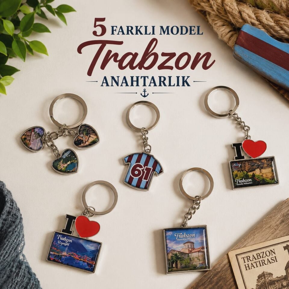 5 Farklı Model Trabzon Anahtarlık Seti